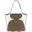 Borbonese Shopping Bag 110 Medium OP Naturale/Ghiaccio 923043AG5F02
