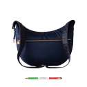 Borbonese Luna Bag Middle Blu 934108I15891