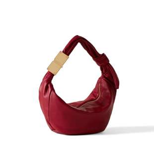 Borbonese Hobo Bag Domino Mini Borgogna 924027F29Z59 2