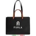 Furla Varsity Style Shopping L Nero/Perla e WB00725 BX1230 1057 E0500