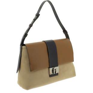 Furla Charlotte M Greige/Cognac h/Nero WB00472 BX1204 1057 1480S 2