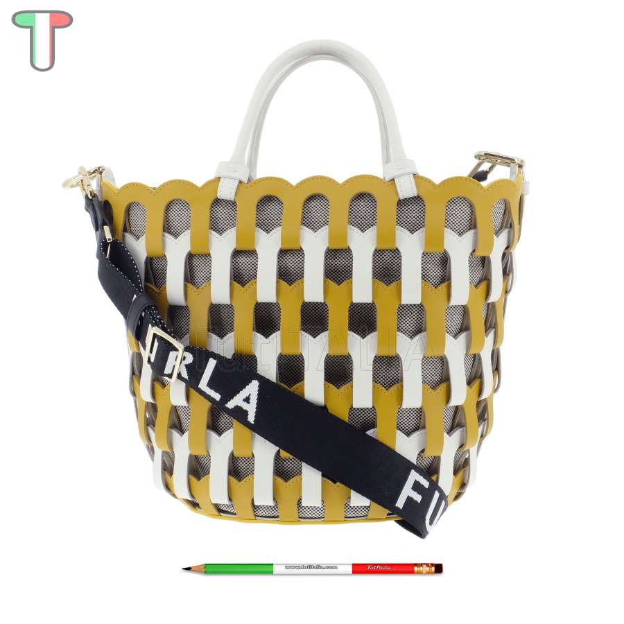 Furla Lipari S Tote Talco h/Girasole/Nero WB00531 BX0649 1007 1050S