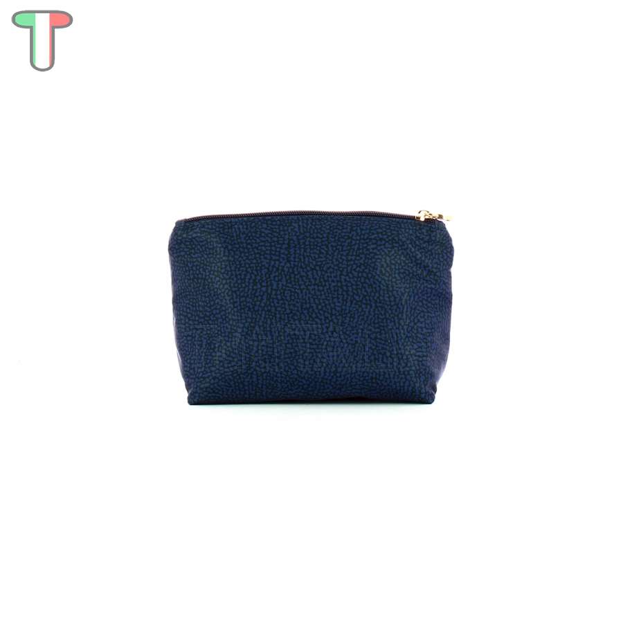 Borbonese Medium Beauty Case made of Recycled Nylon Blue 932029I15891