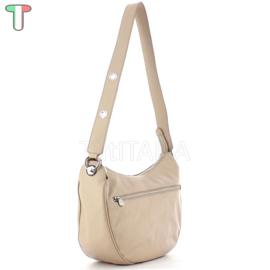 Borbonese Luna Bag Medium Beige/OP Naturale 954538G61U94