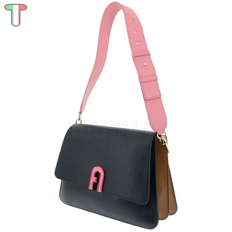 Furla Gemma M Nero/Cognac h/Ninfea WB00501 BX0184 9006 1117S