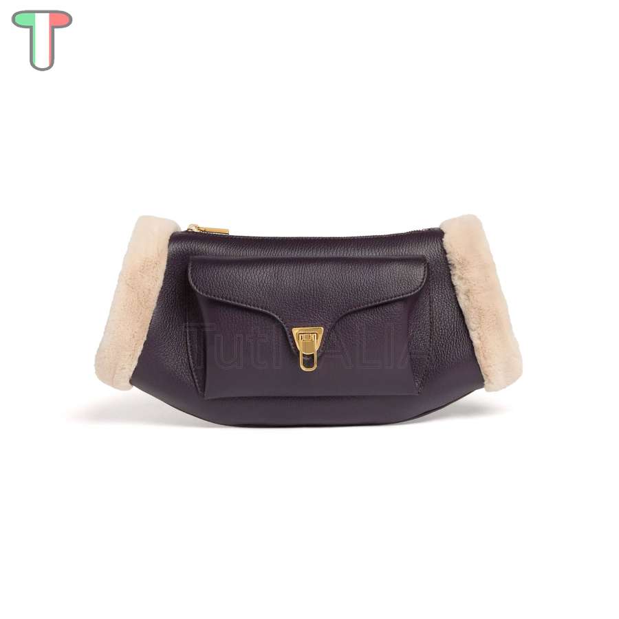 Coccinelle Beat Small Prune/Natural E1TDK150101644