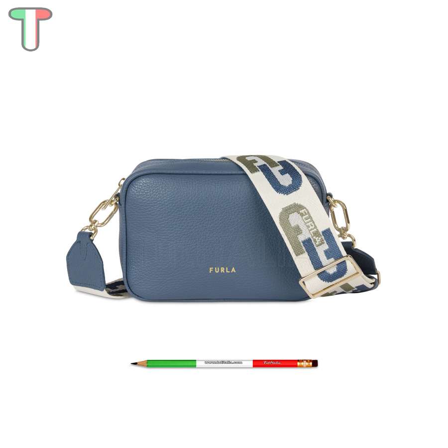 Furla Real Mini Camera Case Blu Denim WB00243 W64000 1007 DE000