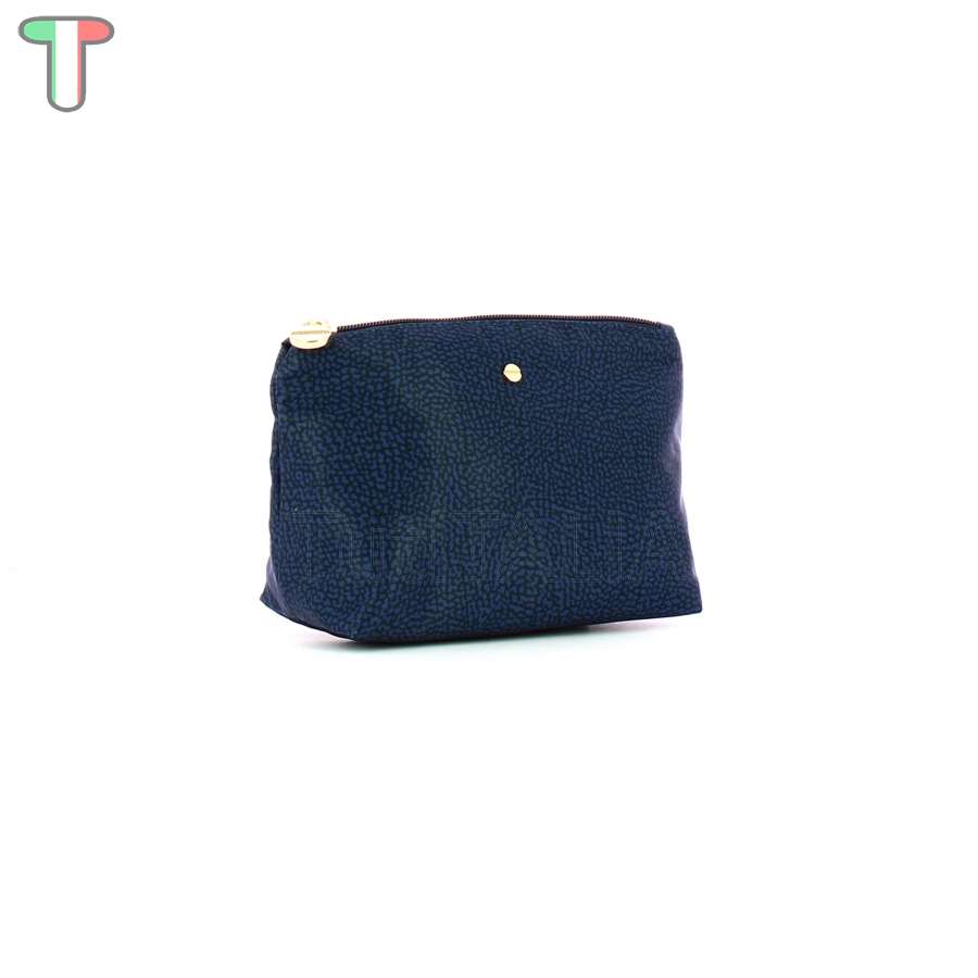 Borbonese Medium Beauty Case made of Recycled Nylon Blue 932029I15891