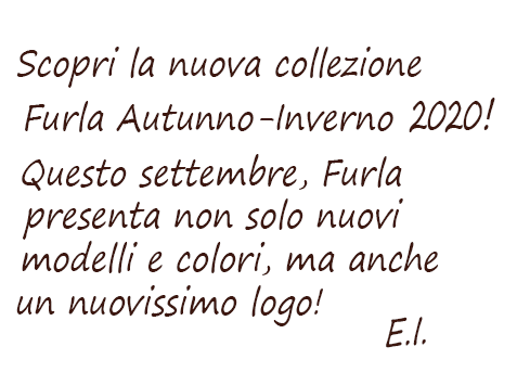 Scopri la nuova collezione Furla Autunno-Inverno 2020! Questo settembre, Furla presenta non solo nuovi modelli e colori, ma anche un nuovissimo logo!